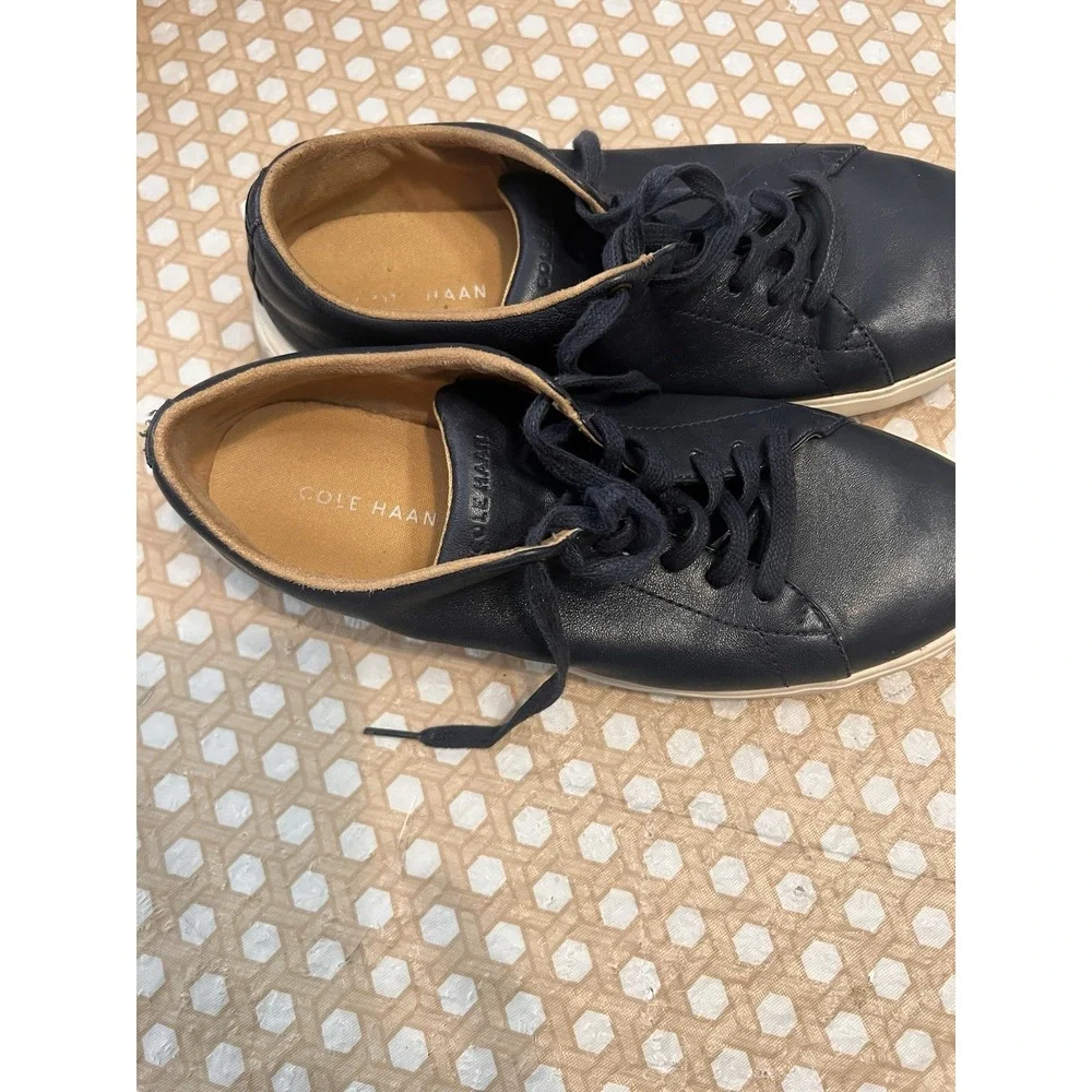 Cole Haan Grand Crosscourt II C26522 Mens 8.5W Men Navy Blue Leather Sneakers